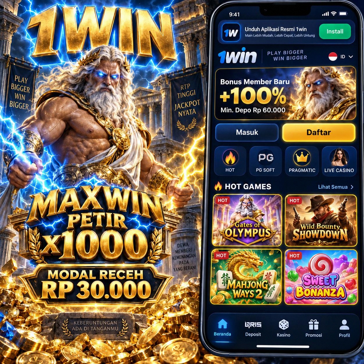 1WIN - 1win Platform Slot Online dengan Pengalaman Bermain Terbaik